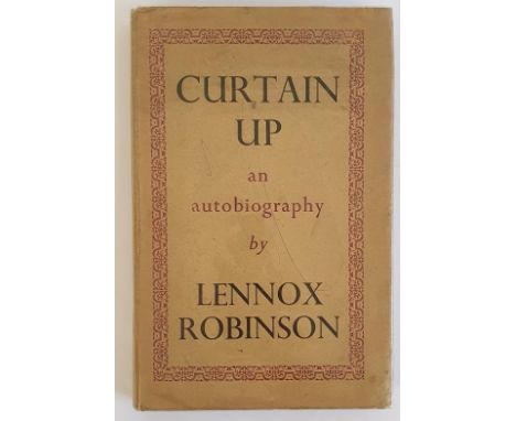 Curtains Up -an autobiography by Lennox Lewis SIGNED with an unusual inscription bringing the curse of the Author on anyone w