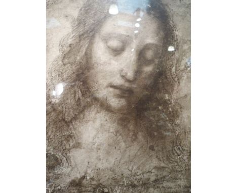 A framed print by Dimmock & Son in Art Nouveau ebonised frame    