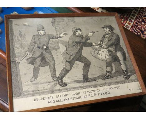 Four prints two depicting street scenes of Norwich