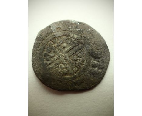 Silver Hammered Short cross Penny - European Evasion type. P&amp;P Group 1 (£14+VAT for the first lot and £1+VAT for subseque