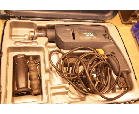 Black and Decker KD154RE 230v drill and stand. Not available for in-house P&amp;P.
Condition Report: All electrical items in 