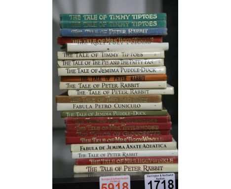 Collection of Beatrix Potter books including early editions and two in latin. P&amp;P Group 2 (£18+VAT for the first lot and 