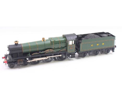 Lionel 0 gauge coarse scale GWR Hall class loco and tender, in GWR lined green, No. 5955, "Garth Hall", fitted with 3 rail ro