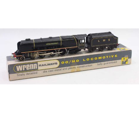 W2227 Wrenn ‘Duchess’ class 4-6-2 loco &amp; tender ‘City of Stoke on Trent’ LMS black lined straw No.6254. excellent conditi