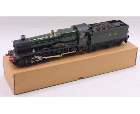 Lionel 0-gauge 4-6-0 loco &amp; tender, repainted, and renamed and renumbered as ‘Hagley Hall’ No. 4962. Ex Harry Potter set 