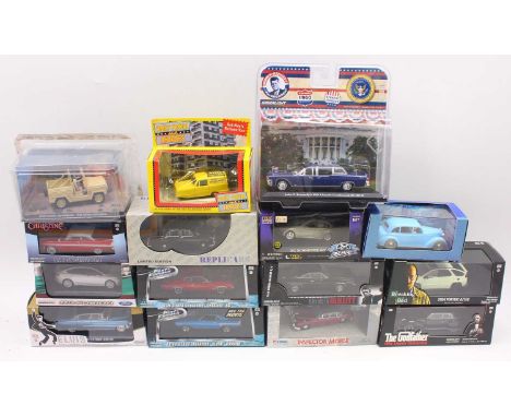 One tray containing 1/43 scale TV and Film related modern issue diecast to include Adventures of Tin Tin Bianca Castafiore's 