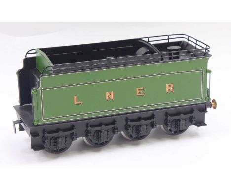 Believed to be a Directory Series (Bernard Ridgely) 0 gauge coarse scale LNER ex GNR coal rail tender, as used on some of the