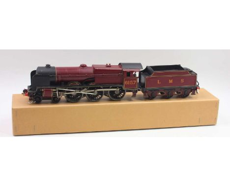 Bassett-Lowke 0-gauge 4-6-0 12 volt DC 3-rail loco &amp; tender ‘The Royal Artilleryman’ (Royal Scot class) totally repainted