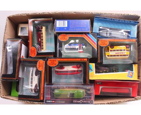 3 trays containing loose and boxed modern issue diecast to include; Vanguards Ford Granada Ghia, Burago Ferrari 308GTB Rally,