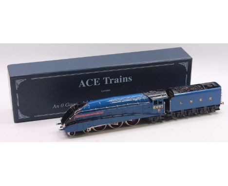 ACE Trains 0 gauge 3 rail coarse scale A4 loco and tender, in LNER Garter Blue, no.4491, "Commonwealth of Australia", with so