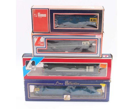 Four Lima 00 gauge locos to include a totally repainted Class 25 in BR green, no.D6508, a Class 28 Co-Bo in BR green, totally