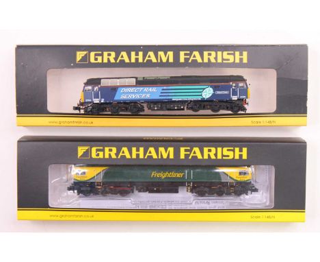 Two Graham Farish N gauge locos to include a Class 66 in Freightliner livery, running No. 66416, together with a Class 57 Ind
