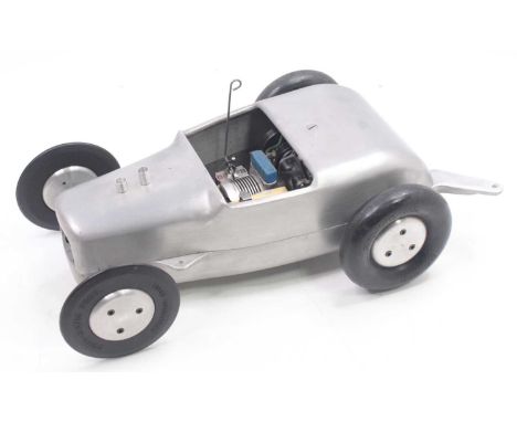 McCoy Hot Rod Tether Car McCoy 60 black case spark ignition motor Serial # 8955. Ignition system complete with cell pack. Dur