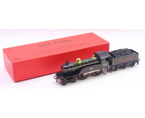ACE Trains ‘2006’ Celebration Class loco &amp; tender 4-4-0 GWR green lined orange &amp; black. Very little use but some mark