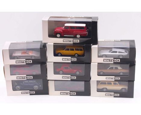 Whitebox 1/43 scale models group of 10 to include Lamborghini 4000 GT Flying Star II 1966, Ford V8 1937, Chevrolet Veraneio 1