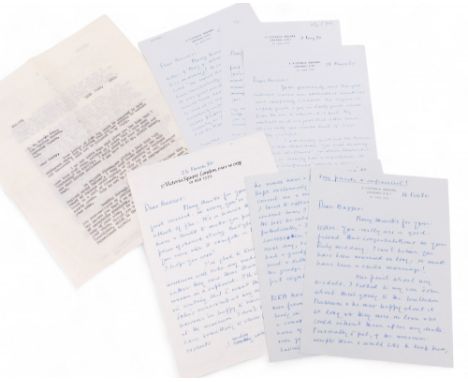 Correspondence between Reginald 'Buzzer' Hadingham and Henry 'Bunny' Austin, including Austin's involvement in Moral Re-Armam