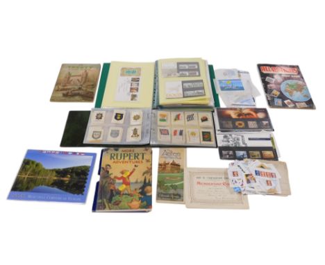 Philately postage stamps, including Jersey mint commemoratives and first day covers, UK commemoratives, and further stamps, i