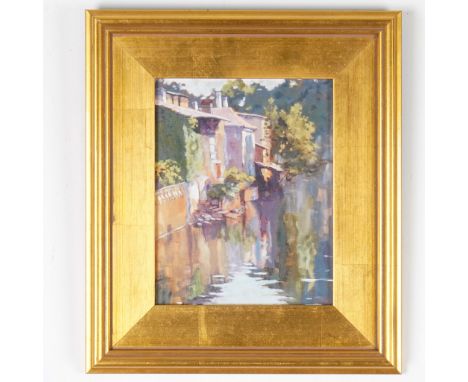 A vibrant giclee print of the oil painting Abstract Reflected by Connie Winters, a celebrated impressionist painter known for