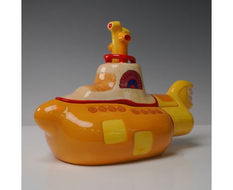 This limited edition Beatles cookie jar by Vandor captures the whimsical spirit of the 1968 animated film Yellow Submarine. S