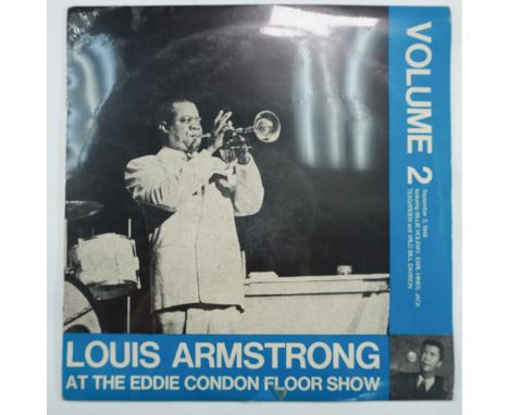 A sealed vintage vinyl record featuring jazz legend Louis Armstrong, titled At The Eddie Condon Floor Show Volume 2. This rar