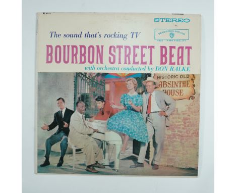 Warner Bros. Records WS 1321 Bourbon Street Beat soundtrack album, featuring music conducted by Don Ralke. This album showcas