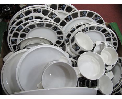 Vintage Midwinter Tableware, plates, bowls, tureens, etc:- One Box.