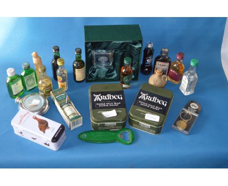 Collection of MIniature Bottled Spirits Whiskey, Gin, etc. 