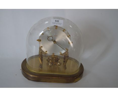 Domed Glass Cased Kundo Clock 
