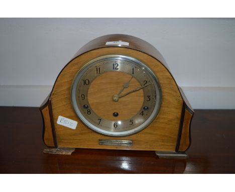 Walnut Cased Mantel Clock 