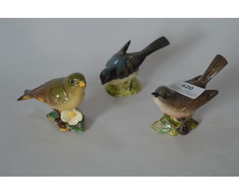 Beswick Birds; Green Finch, etc. 