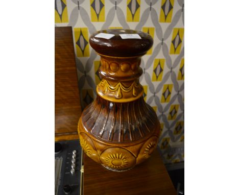 Brown Pottery Table Lamp Base 