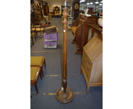 Turned Wood Standard Lamp 