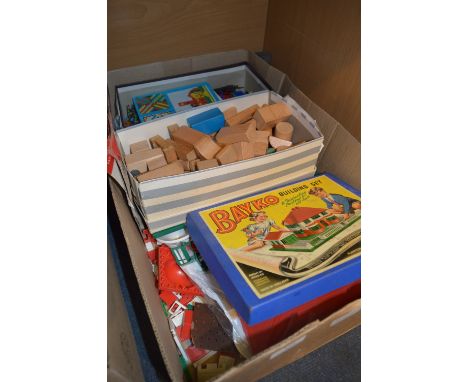 Bayko Building Sets and Wooden Blocks 
