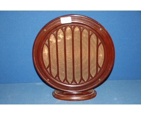 A Bakelite speaker, 13 1/4'' wide x 14 3/4'' tall.
