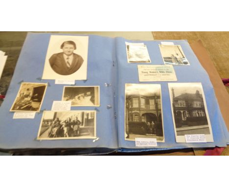 A folder containing a quantity of photographs and ephemera relating to the Panter family, including Frank Panter Second Boer 