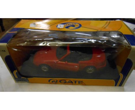 A boxed Gate die cast Mazda MX5 model
