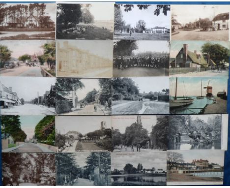Postcards, Essex, a collection of approx. 124 cards, with RPs of The Gymnasium N.Z Convalescent Hospital Hornchurch, Harwich 