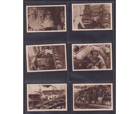 Cigarette cards, The Express Tobacco Co, How it is Made (Motor Cars), 'M' size (set, 50 cards) (gd)