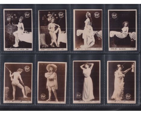 Cigarette cards, South America, Rodriguez & D'Amico, Photo Series 6a, 7a & 8a, 42 different cards, 'M' size (most with glue s