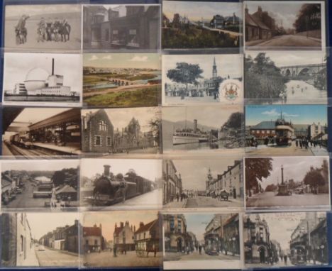 Postcards, Scotland, a selection of approx. 260 cards to include The Station Dalbeattie, Scottish YMCA Holiday Camp Colintrai