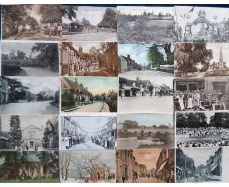 Postcards, Warwickshire, a collection of approx. 200 cards, with RPs of The Guildhouse Knowle, The Well Berkswell, Bishop Tac