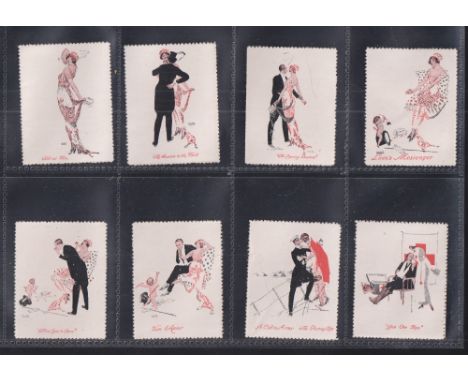 Cigarette cards, Millhoff, De Reszke Rilette Pictures, 'M' size (set, 42 cards) (gd/vg) 