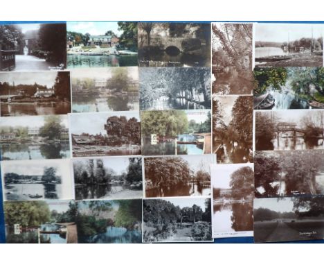Postcards, Wargrave and the Reading area, 130+ cards to comprise 118 of Wargrave showing Chiltern Towers, St. George & Dragon