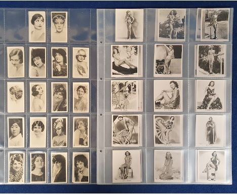 Cigarette cards, a collection of 7 Beauty & Glamour sets, Carreras, Glamour Girls of Stage & Films, 'L' size, (54 cards), Maj
