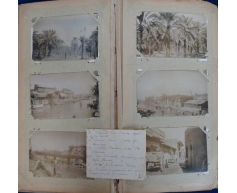 At Auction: Vintage postcard album containing approx. 245