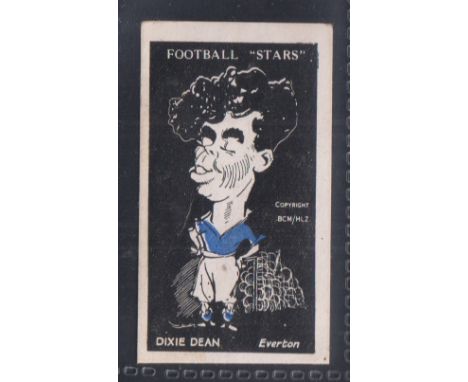 Trade card, Barratt's, Football Stars, type card, Dixie Dean, Everton (light crease, slight marks, fair/gd) (1)