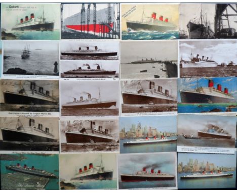 Postcards, Shipping, a mixed age liner selection of approx. 72 cards, with many White Star and Cunard Line, mostly RMS Queen 