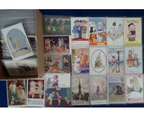 Postcards, Childrens Artists, approx. 300 cards to include Mabel Lucie Attwell, Ivy Millicent James, F.G. Lewin, Margaret Tar