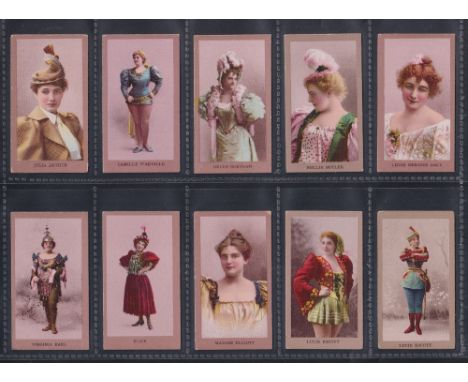 Cigarette cards, USA, Kinney, Actresses, ref N213, item II, Series 2 (set, 25 cards) (gd)