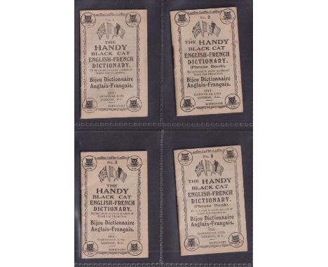 Cigarette cards, Carreras, The Handy English-French Dictionary, 'M' size, (4/5 missing no 5) (gd) 